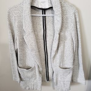 Open front pocketed coat